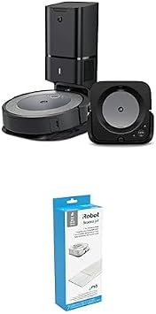 Bundle of iRobot Roomba i3+ EVO 3550 Robot Vacuum and Braava Jet m6 6113 Robot Mop w/iRobot Authentic Replacement Parts- Braava Jet m Series Dry Sweeping Pads, 7-Pack