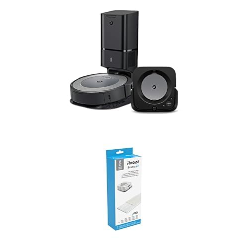 Bundle of iRobot Roomba i3+ EVO (3550) Robot Vacuum and Braava Jet m6 (6113) Robot Mop w/iRobotÂ Authentic Replacement Parts- Braava JetÂ m Series Dry Sweeping Pads, (7-Pack)