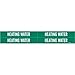 Brady 73644, 10" x 14" Fiberglass Emergency Eye Wash Sign, White on Green, Pack of 8 pcs