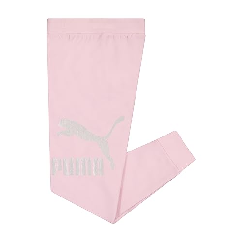 Image of Puma Girls' Core Logo Jogger, Fleece Lined, Elastic Waistband, Pull on Pant