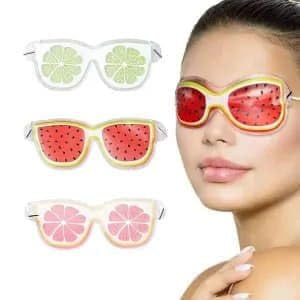 XVIA Fruity Gel Eye Mask Set – Cooling Lemon/Watermelon Design for Puffy Eyes, Relaxation & Sleep Aid – Hot/Cold Therapy-image-19