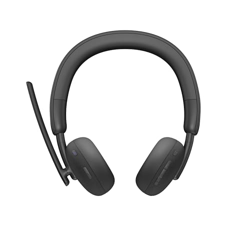Dell WL3024 Wireless Headset - Leatherette Headband, Built-in AI-Based Noise Cancellation Microphone, Boom mic - Black - image 7