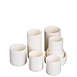 Keramiktiegel Tiegel, Zylindrischer Tiegel aus 99,5% Aluminiumoxid-Keramik, 120 ml, verschiedene Größen(120ml 60x60mm 1pcs)