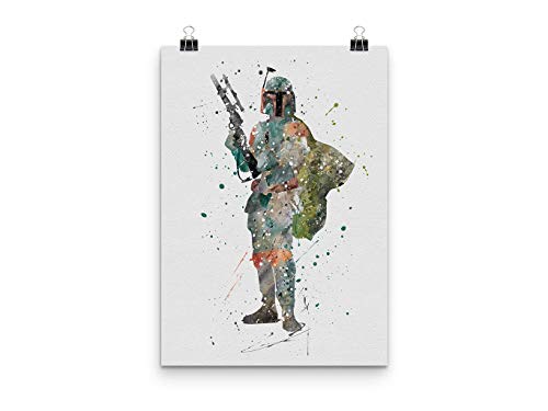 Boba Fett Star Wars Wall Art Print Room Decor