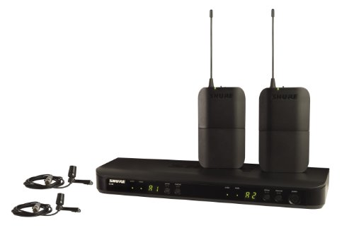 Shure BLX188/CVL Dual Channel Wireless Microphone System with 2 CVL Lavalier Mics