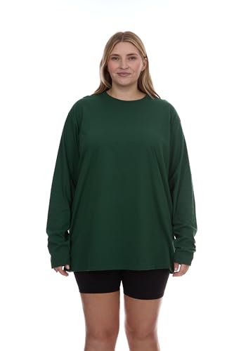 BILLIONHATS Womens Plus Size Long Sleeve Oversized T-Shirts Casual Fit Sleeved Tees Tops Baggy Style Bulk Wholesale Tshirt2