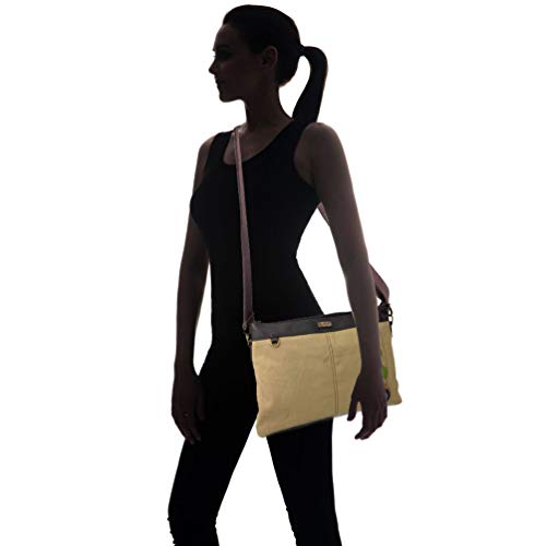 Chala Large Canvas Cloth Tote Bag with Leather Playful Animal Characters4