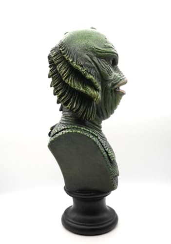 Estatua de resina Lagoon Monster Bust Rustix verde miniatura 7