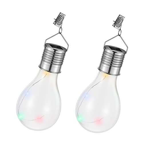 DOITOOL 4 Pcs Lâmpada Led Ao Ar Livre Lâmpada De Mudança De Cor Ao Ar Livre Lâmpadas Led Lustre Lâmp