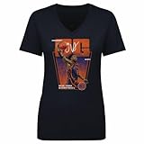 500 LEVEL OG Anunoby New York Knicks Premiere Women's V-Neck T-Shirt (Navy, Large)