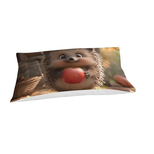 Housse de couette hérisson 3D pour chambre d'enfant parure de lit single microfibre