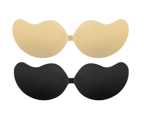 Pulizia: il reggiseno adesivo push up è molto facile da pulire, prima bagnare il reggiseno, prendere una piccola quantità di sapone delicato o detergente, strofinare delicatamente il reggiseno con le dita, sciacquarlo con acqua, metterlo in un luogo fresco per asciugare all'aria, la viscosità è ancora efficace e può essere riutilizzata, viene fornito con due adesivi per capezzoli.