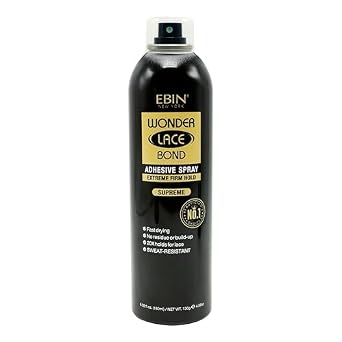 Wonder Lace Bond Adhesive Spray - Supreme 6.08 fl.oz./180ml | Fast Drying, No Residue, Long Lasting Formula with Protecting Edges Lace Front Wig Bond