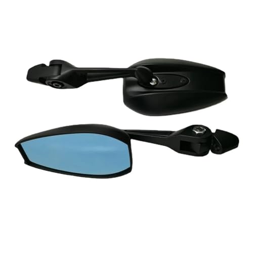 Espejos manillar moto para MT-07 retrovisores aluminio con vidrio azul anti-reflejo