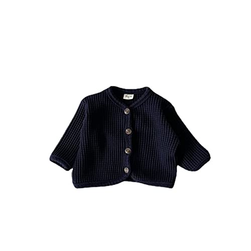 Infant Unisex Knit Cardigan Sweaters Baby Newborn Solid Color Long Sleeve Round Neck Open Front Fall Winter Clothes