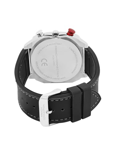 Image of French Connection Chronexis Black Dial Chronograph Watch for Men - FCB19SBL