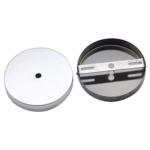 Modo Lighting Canopy Kit Ceiling Plate Lighting Fittings Round Chassis Mount Plates Holder for Chandelier Hanging Light (Chrome)