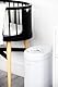 Ubbi Steel Odor Locking Nappy Bin, No Special Bag Required Money Saving, Awards-Winning, Modern Design Registry Must-Have Diaper Pail, Matte White