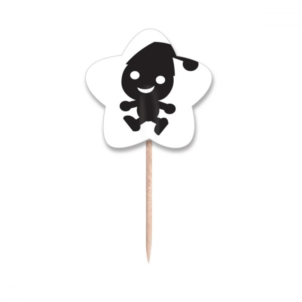 Pics à cupcake Halloween cure-dents drapeaux rigides pour maintien de buffet