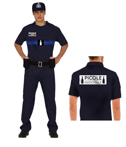 Disfraz de policía brigada de la bebida para hombre talla 52-54 Guirca