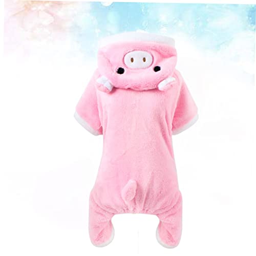 Disfraz de cerdito rosa para perros y gatos XS miniatura 5