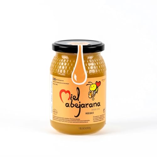 Miel de Naranjo Pura, 500 Gramos, Envase de Cristal, Sabor Delicado