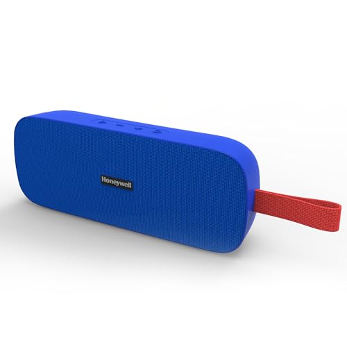 Image of Honeywell Trueno U300 Bluetooth 5.3 Wireless Portable Speaker, 20W Output, Dual 78mm Drivers, Deep Bass, 13H Playtime, IPX6, TWS Pairing, SD /USB Type-C /AUX Support, Built-in Mic, 2-Year Warranty-Blue