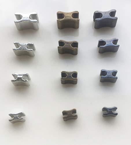 Zipper Repair Kit Metal Retainer Insertion Pin Zipper Top/Bottom Stop (3 Colors) 13 Sets Zipper Fix Plug, Repair Down Zipper Stopper For Zipper Replacement (Size 10/8/5/3) #TOP5