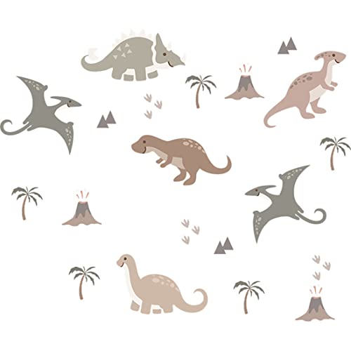 Stickers de dinosaurios adhesivos y removibles miniatura 5