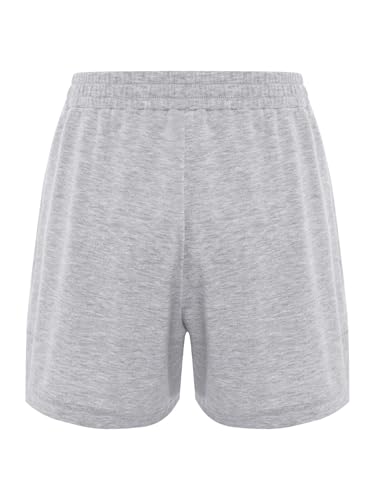 Kids Girls Boys Sports Shorts Elastic Waistband with Side Splits & Pockets for Running Soccer Basketball4