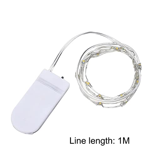 Luces LED de Hadas con Pilas, Luces de luciérnaga, Luces de Cadena con Pilas, Luces LED de Alambre de Cobre, Luces de Hadas de Colores parpadeantes para Bricolaje en el hogar, Bodas, Vacaciones,