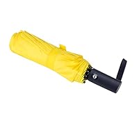 NPCQUN Travel Essentials Umbrella Windproof Compact Collapsible Light, Automatic, Strong and Portable, Wind Resistant, Folding Small Umbrella for Rain Yellow