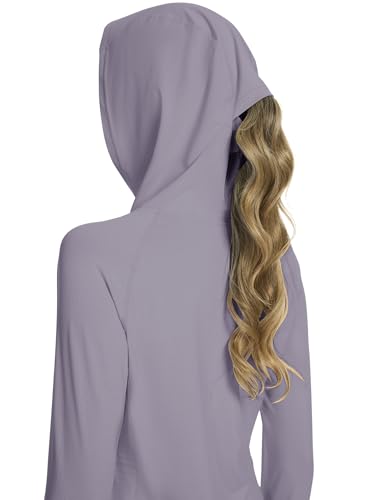 Women UPF50+ Long Sleeve Shirts UV Protection Lightweight Sun Hoodie Hiking Workout Tops Quick Dry Outdoor3