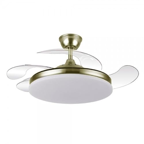 Bilake Ventilador de Techo tridente | Lampara Ventilador de Techo con luz 59W 6980Lm | Mejor Ventilador de Techo 2025 Calidad Precio