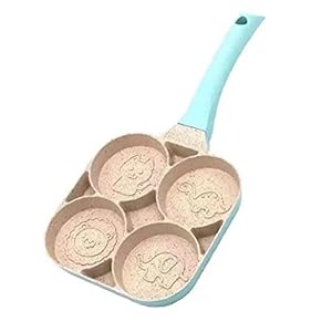 Pancake Pan 4 holes ei frituren pot bakplaat Dier omelet pannenkoek maker voor kinderen ontbijt, wafel koekenpan