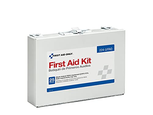 First Aid Only 224-U/FAO OSHA-Compliant 25-Person Emergency First Aid Kit for Office, Home Renovation, Job Sites, and Construction Vehicles, 106 Pieces - Thumbnail 2