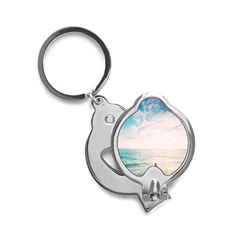 Coupe-ongles ocean beach en acier avec motif photo sable fin pour ongles