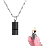 ASHILD Bulk Lighters, Men's Lighters, Stick Lighters, Small Lighters, Vintage Trench Lighters, Wheeled Kerosene Lighters, Cool Lighters. (No Gas) (Black Color)