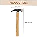 Veemoon Shoe Repairing Hammer Wooden Handle Sturdy DIY Leather Tack Hammer for Shoe Making Small Portable Multi-Use Tool for Repairing