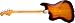 Squier Classic Vibe 6-String Bass VI, 3-Color Sunburst, Laurel Fingerboard