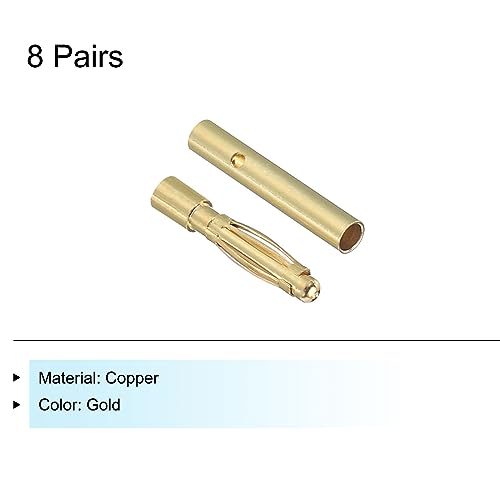 MECCANIXITY Conector Banana Plug 8 Pares 2mm Oro miniatura 3