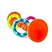 Fat Brain Toys pipSquigz Loops - Orange Silicone Suction Cup Baby Sensory Toy for Babies and Toddlers 6 mos+