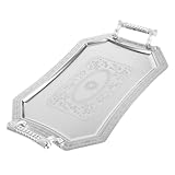 SHOWERORO Plateau De Service Européen Inoxydable Plateau à Fruits Vintage avec Poignées...