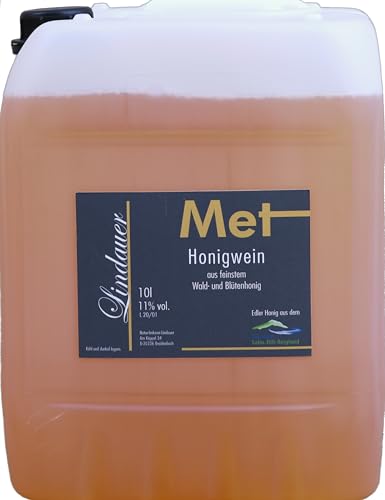 Original Lindauer MET - Lieblicher Honigwein 11% 10 L Premium Met aus Deutschland