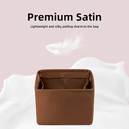 Dgaz Purse Organizer Silky Smooth,Silk,Luxury Handbag Tote In Bag Shapers, Women- Fits Picotin18/22Bags (Gold, Pc18) #TOP2