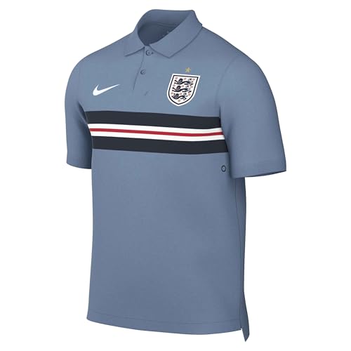 Polo Nike Dri-Fit Angleterre Foot - Maillot Sport Homme Bleu Travail IB6203-486 2XL