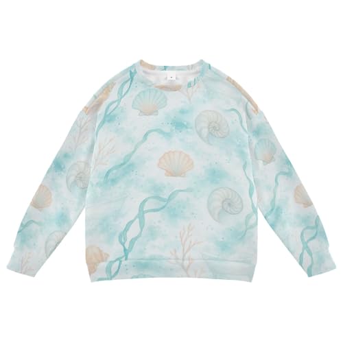 JUNZAN Watercolor Bathroom Seamless Wallpaper Kids Boys Sweatshirts Hoodies Fleece Hoodies for Girls Party 4T - Main Image