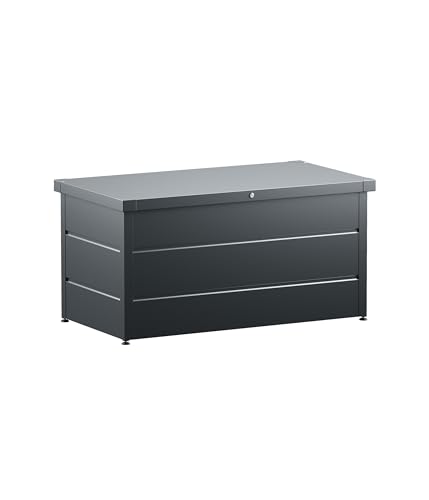 Hörmann Juno Modern 4800306 - Caja de jardín (modelo 1320, Ral 7016, tamaño 136 x 67,5 x 72,5 cm, color gris oscuro)