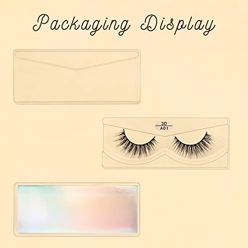 Farred HU-XI-201 Wholesale False Lashes 10 Pairs 10 Styles Medium Length Vegan Eyelashes Fluffy Volume Strip Lashes Bulk 10 Portable Boxes Fake Eyelashes Mixed Natural Look 3D Faux Mink Lashes thumb #4