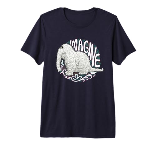 T-shirt Snuffleupagus Sesame Street coupe premium en coton doux lavable en machine